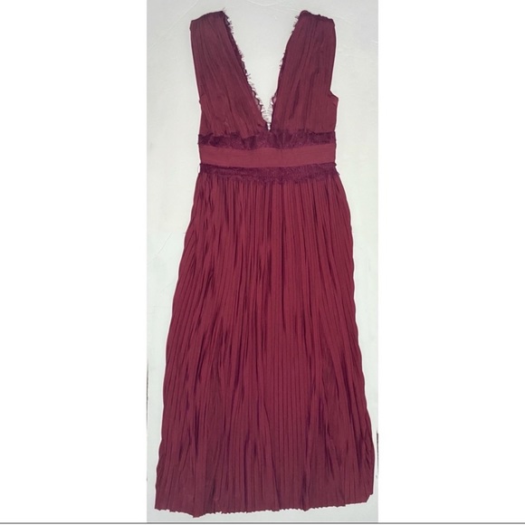 ASOS Design •red maroon lace dress Valentine’s Day - Picture 2 of 6